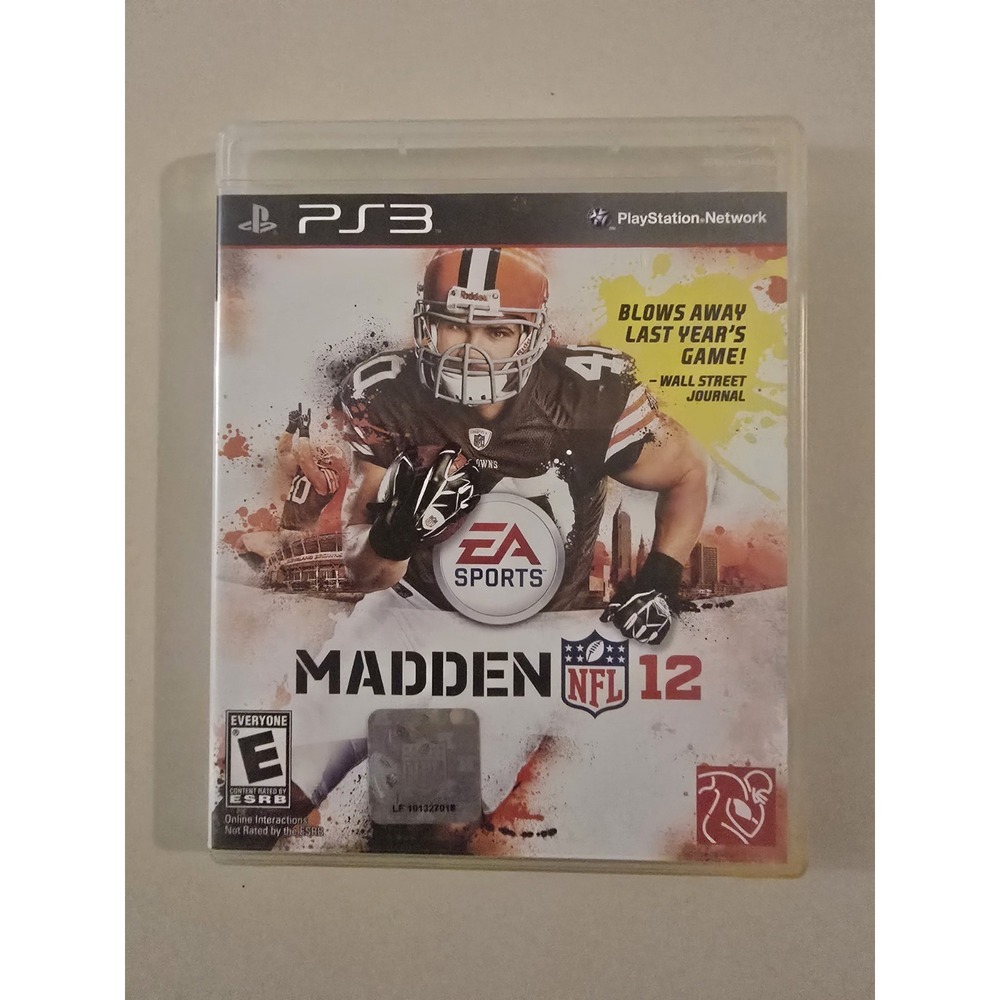 Madden NFL 12 Playstation 3 PS3 Game Disc w/ Case